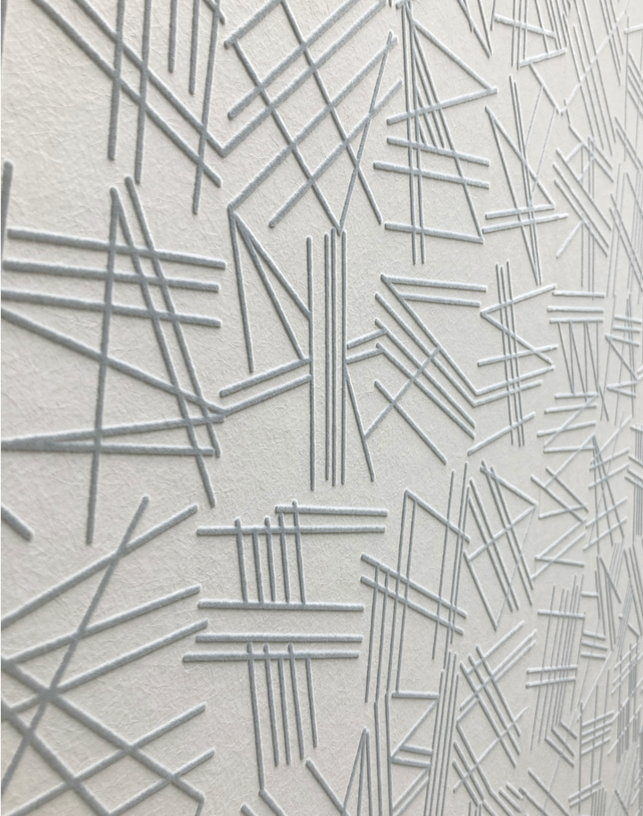 Martin Flock Pattern Tilt, Grey Flock on Grey – The Pattern Collective